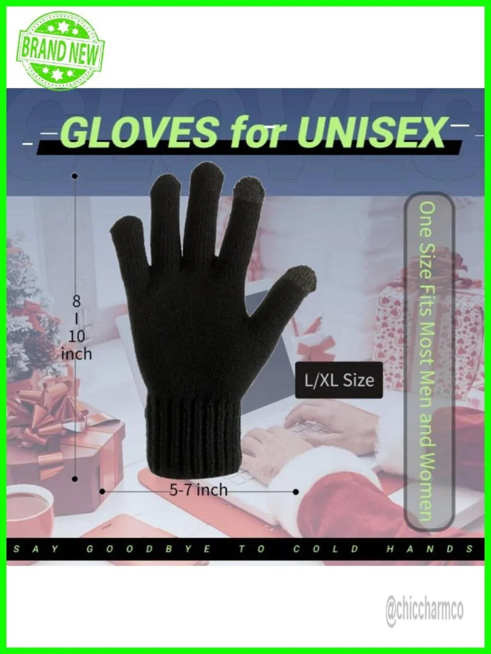 USB Heated Gloves for Winter Touch Screen Thermal Knit Gloves Men Women